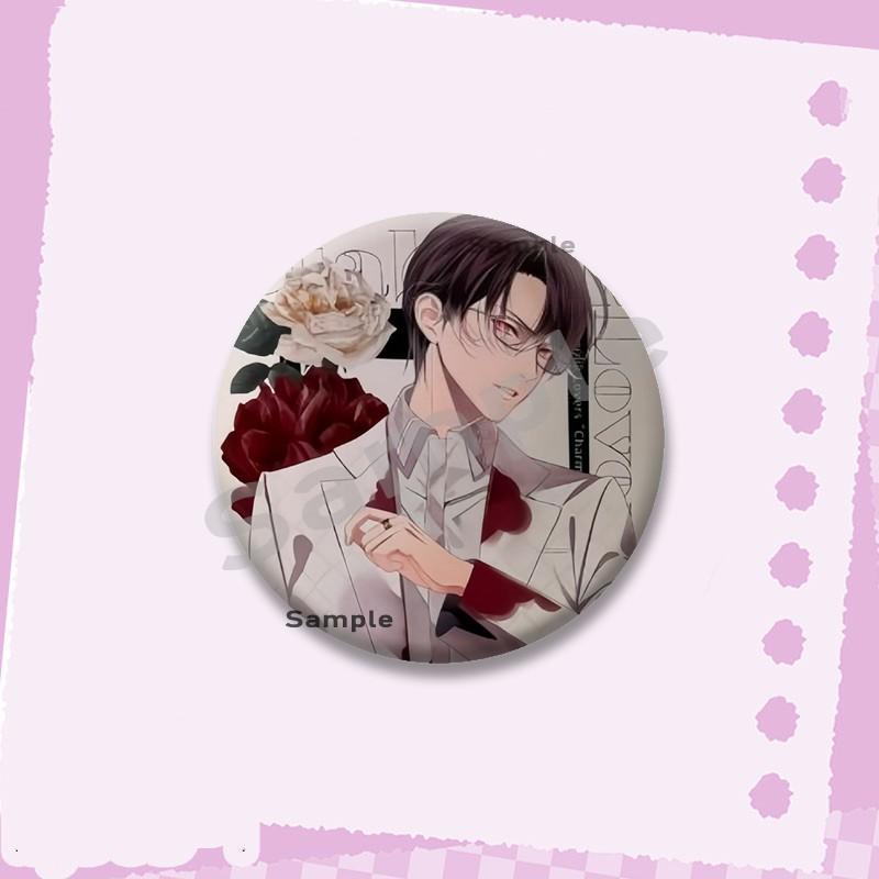 Hot Game Series Diabolik Lovers Soft Button Pins Cartoon Round Brooch on Backpack Ayato Kanato Laito Jewelry Badge Friend Gifts