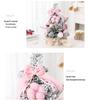 Pink Mini Christmas Tree Ornament - Desktop Simulation Cedar for Home or Window Decoration
