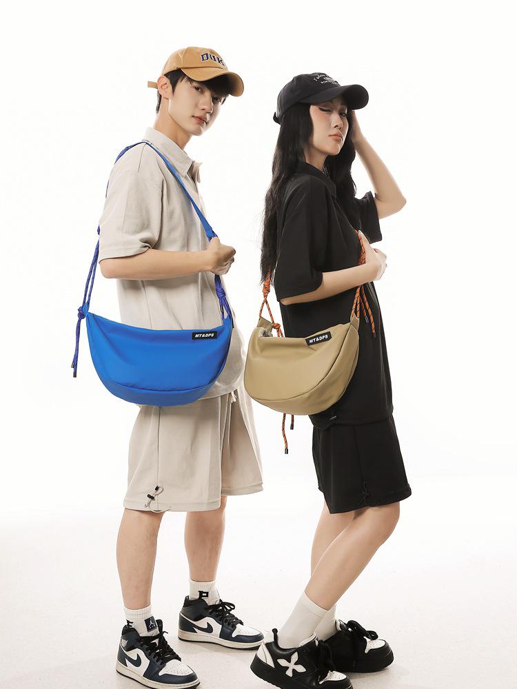 Damska Wszechstronna Torba Crossbody z Nylonu 2024 - Modna Torebka na Ramię w Stylu Pierożka