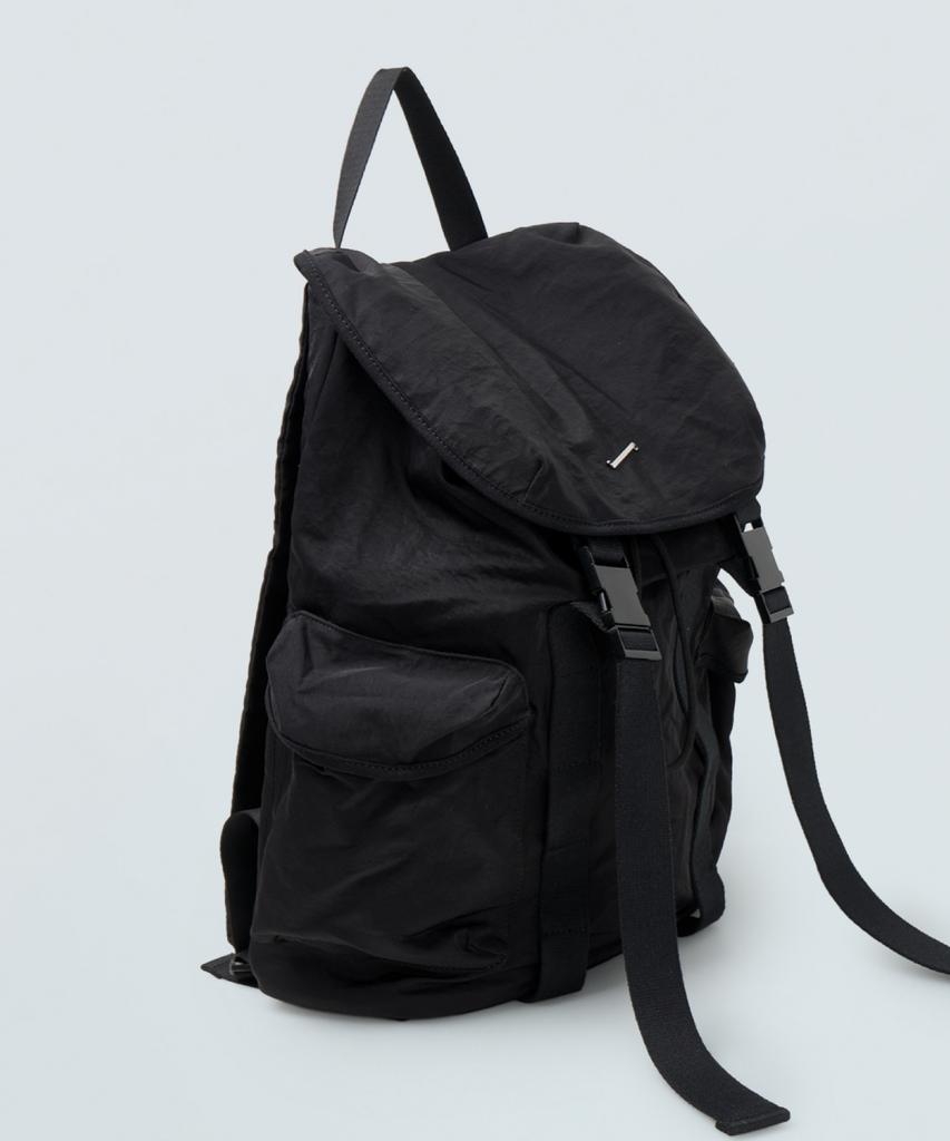 Piari Nylon Utility Cargo Backpack (Black)
