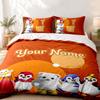 Badanamu Custom Name 3pc set Perfect for bedroom use Comfortable bedding set includes a duvet cover and two pillowcases Ideal birthday or Christmas gi
