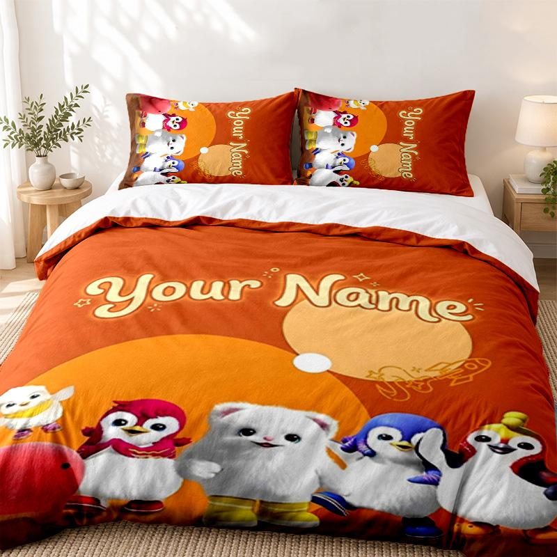 Badanamu Custom Name 3pc set Perfect for bedroom use Comfortable bedding set includes a duvet cover and two pillowcases Ideal birthday or Christmas gi