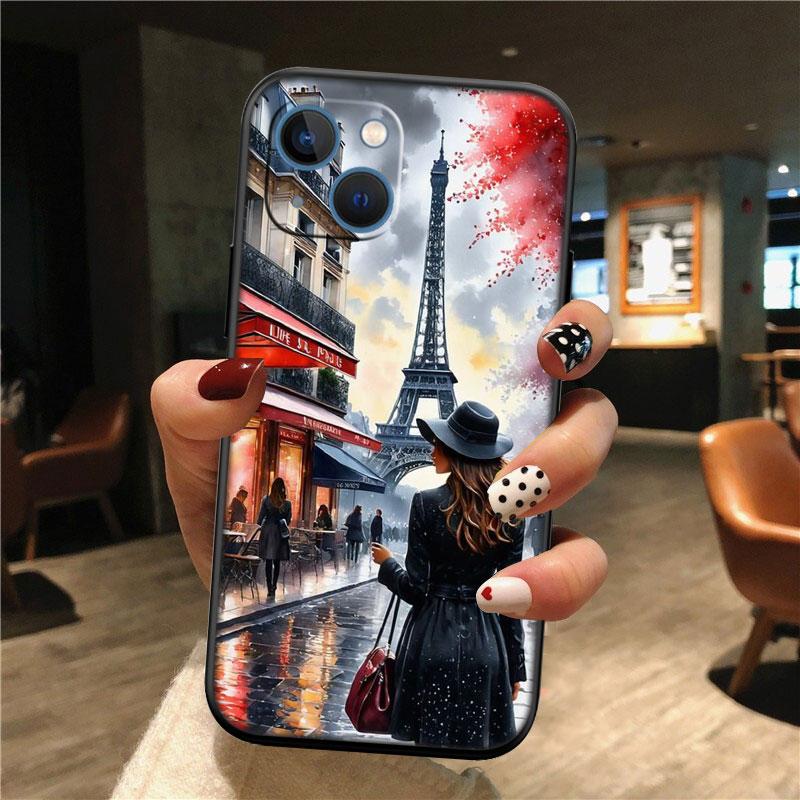 IK52 Paris Eiffel tower New High-End Shell Phone Case for OPPO A3 Pro A72 A74 A76 A77 A77S A78 A79 A94 A95 A18 A40M A58