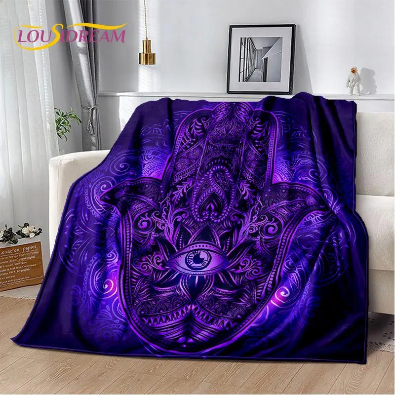 Cobertor de pelúcia macio Evil Eye Nazar Tree of Life, cobertor de flanela para sala de estar, quarto, cama, sofá, capa de piquenique para crianças