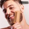 Men's Beard care full set beard comb Balm Double-sided comb with roller beard growth liquid 30ml