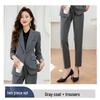2026 Women's Gray Professional Suit Set - High-End Interview & Workwear (Spring/Autumn)