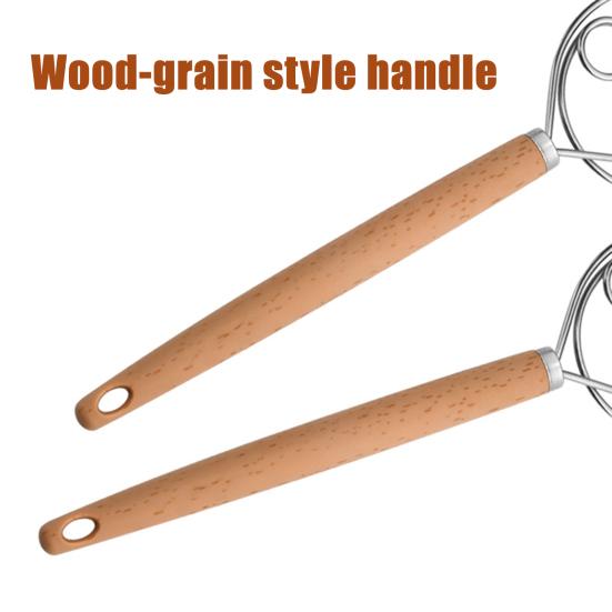 Mehlmischer Dänischer Teigschaber Edelstahl Brotmischer zum einfachen Mischen Pfannkuchen Keksteig Hackbraten Teig Werkzeug Küchenutensil