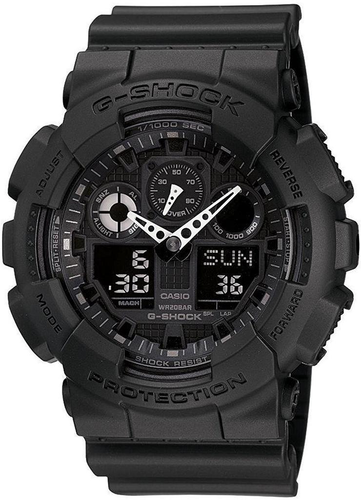 Casio MATTE BLACK Watch G-SHOCK GA-100-1A1 Men's [Imported]
