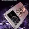 For vivo X80 Pro 5G Cartoon Rabbit Kickstand Cover PC+TPU Cell Phone Cases
