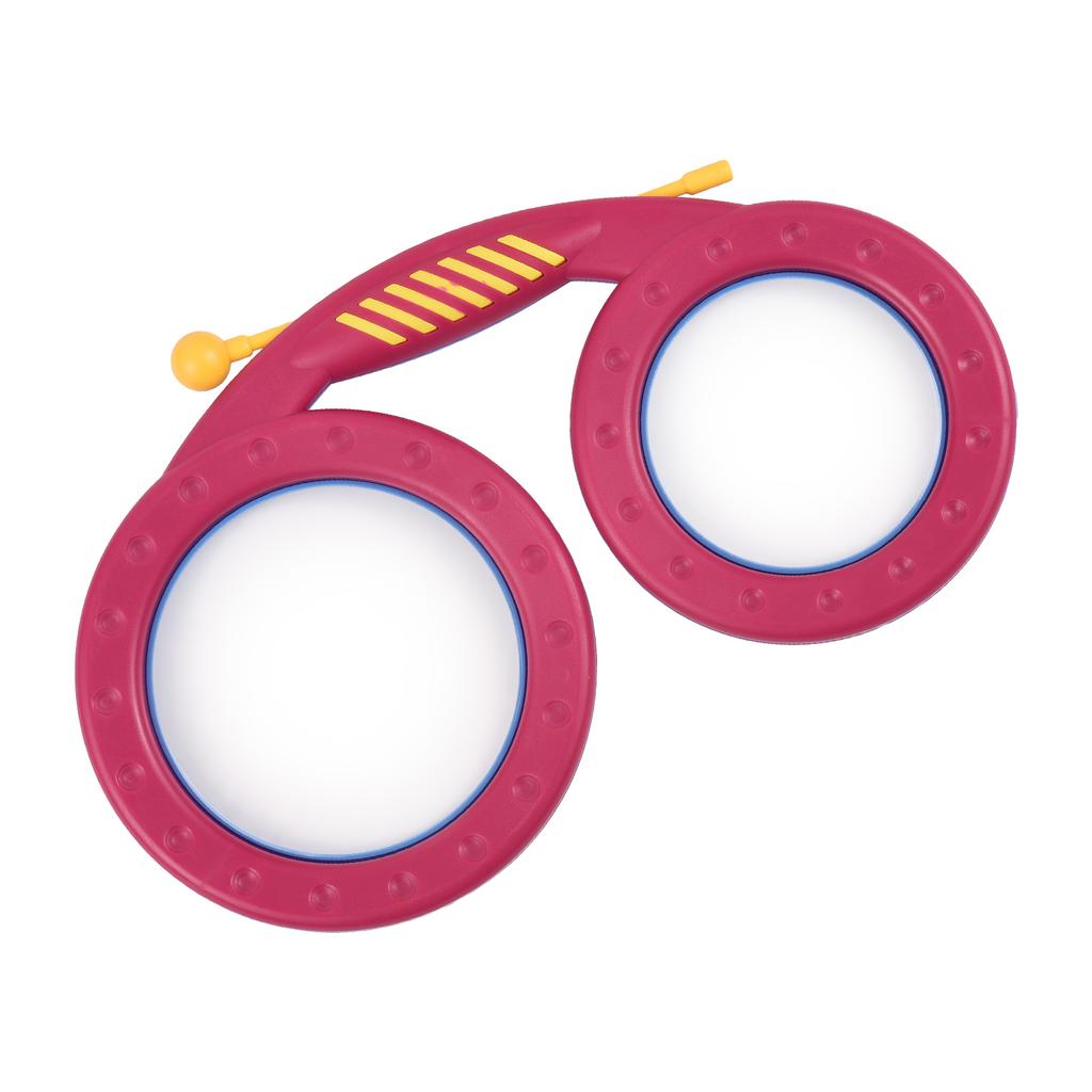 Glasses Drum Irregular Shape Clapping Drum Percussion Instrument Smooth Burrs Free Pink Blue