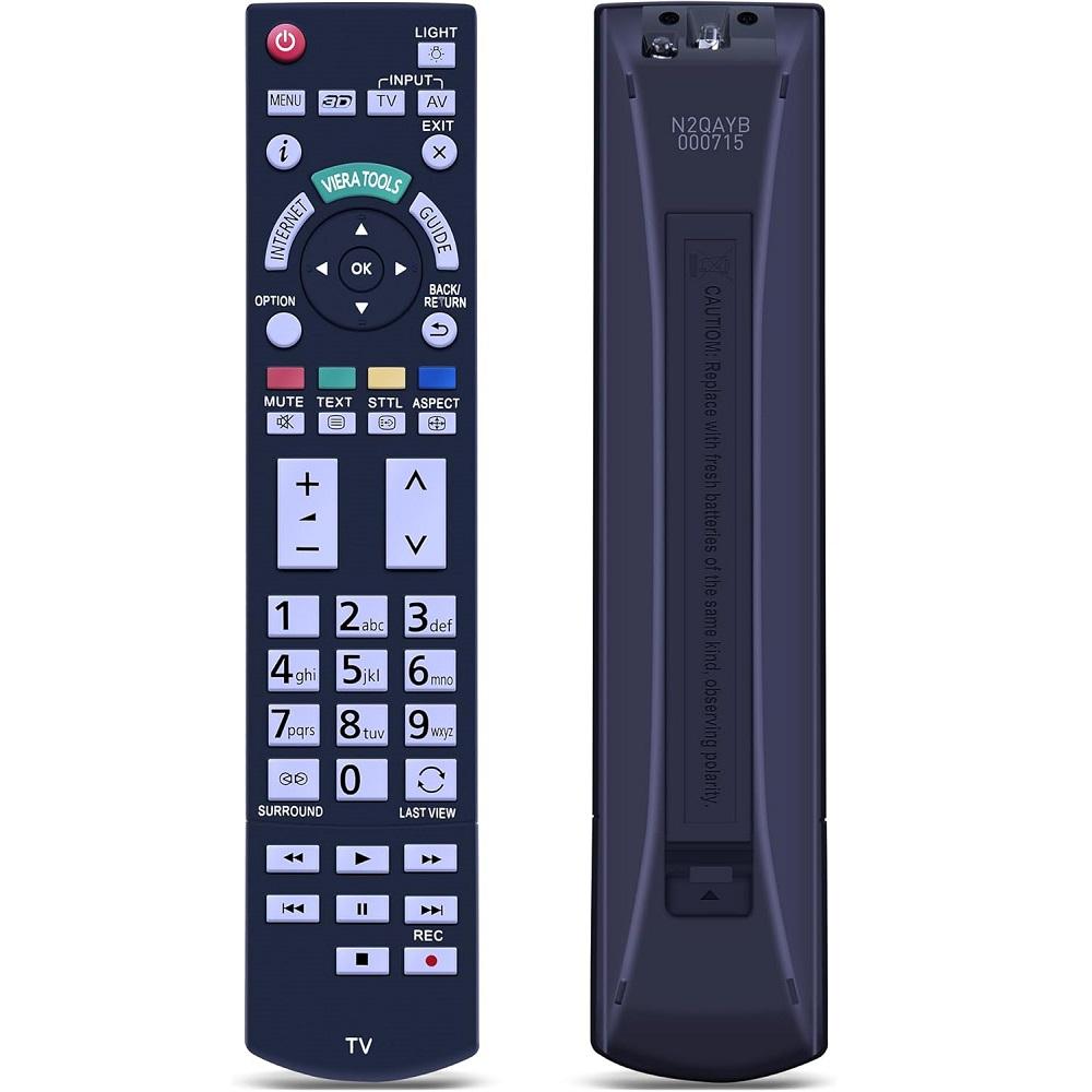 Hochwertige N2QAYB000715 Ersatzfernbedienung Geeignet für Pan Viera TV Kompatibel mit TX-L42DT50B TX-L42ET50E