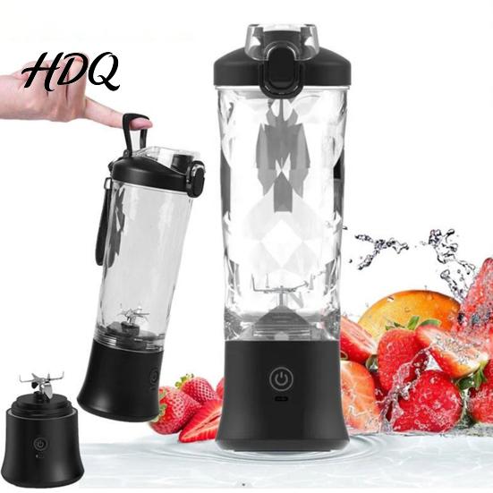 Lightweight Meal Replacement Shaker Cup Portable Blender Cup USB Fast Charging Personal Size Juicer 600ml Capacity for Smoothies And Shakes
