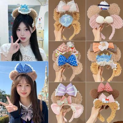 Adorabile Fascia con Testa di Peluche di Animale per Donna: 2025 Accessorio Super Carino da Cartone Animato per Lavare il Viso e i Capelli.