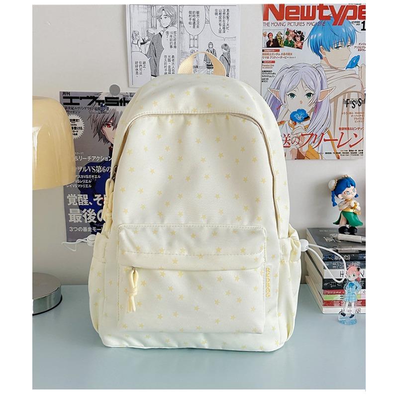 The new schoolbag is high-value, fresh and sweet, and the star backpack is lightweight and large-capacity backpack for junior high school students.