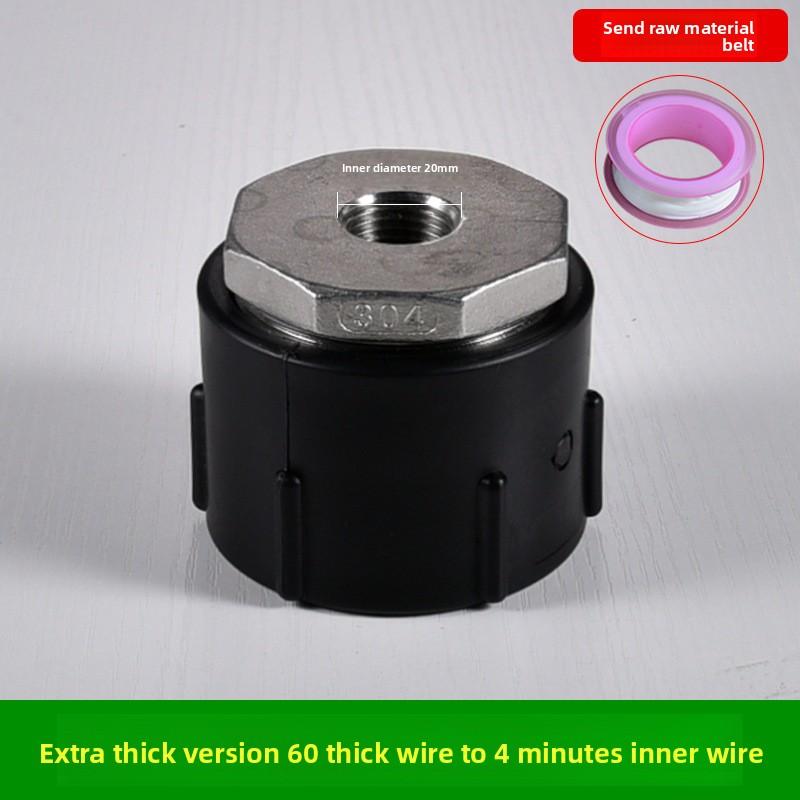 IBC Tank Tap Adapter S60X6 Coarse Thread Garden Quick Connect Faucet Alloy Tank Tap 1/2'' 3/4'' 1000 Liter Ibc Tank ValveFitting