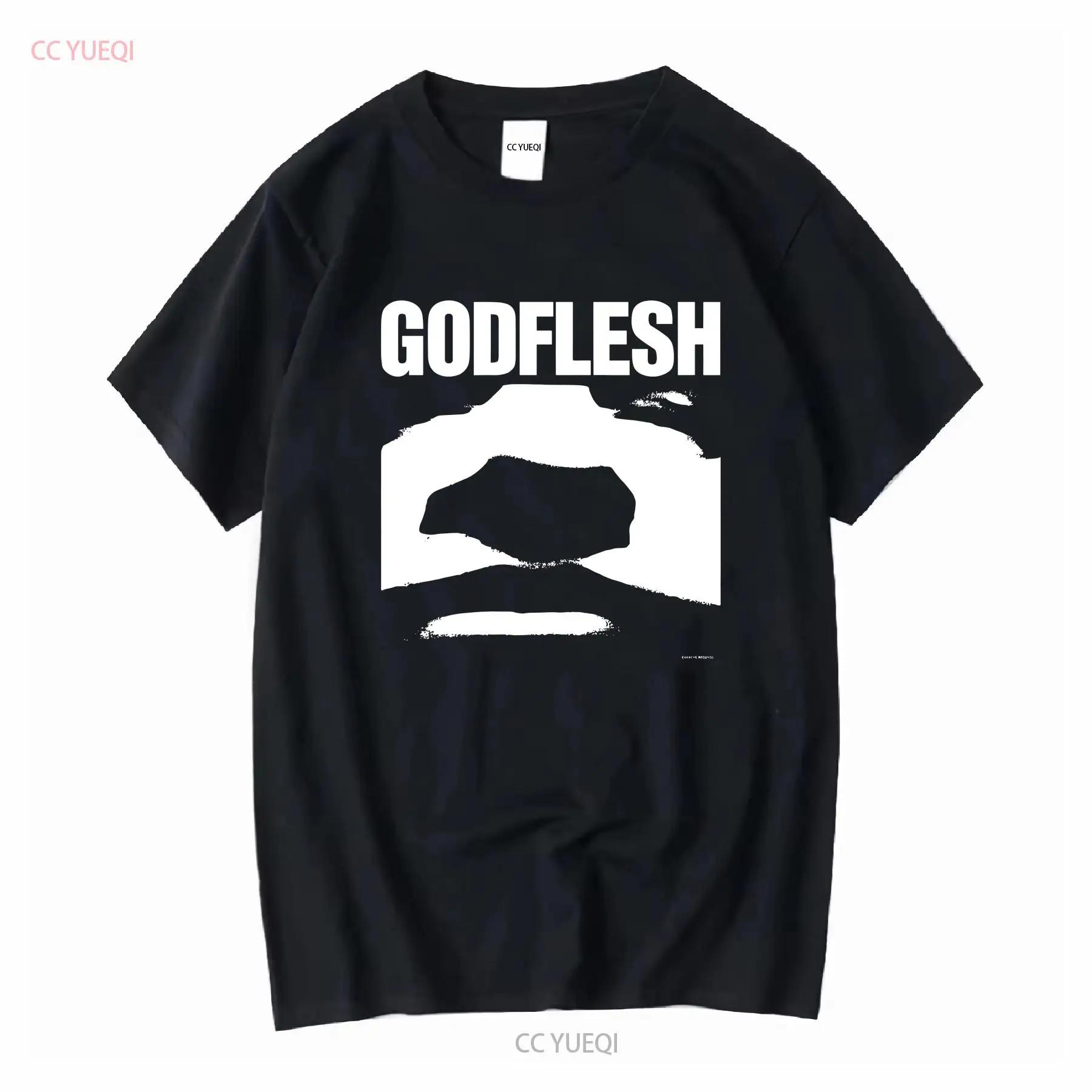 Godflesh Band T Shirt Industrial Metal Electronic Earache Records Vtg Y2ks L Long or Short Sleeves Vintage Washed Soft Casual S