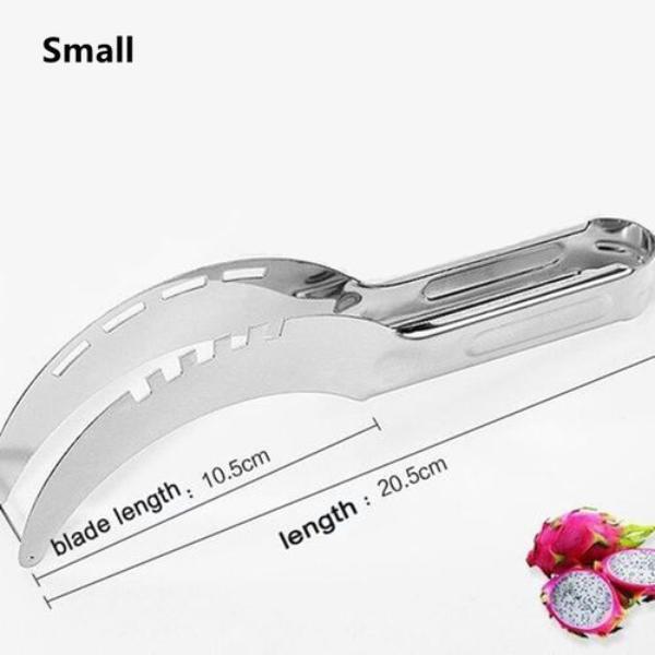 

Новый арбузный резак для резки дыни Сегментация фруктов Арбузный резак для удаления сердцевины Резка дыни Сеялка Слайсер Совок Small