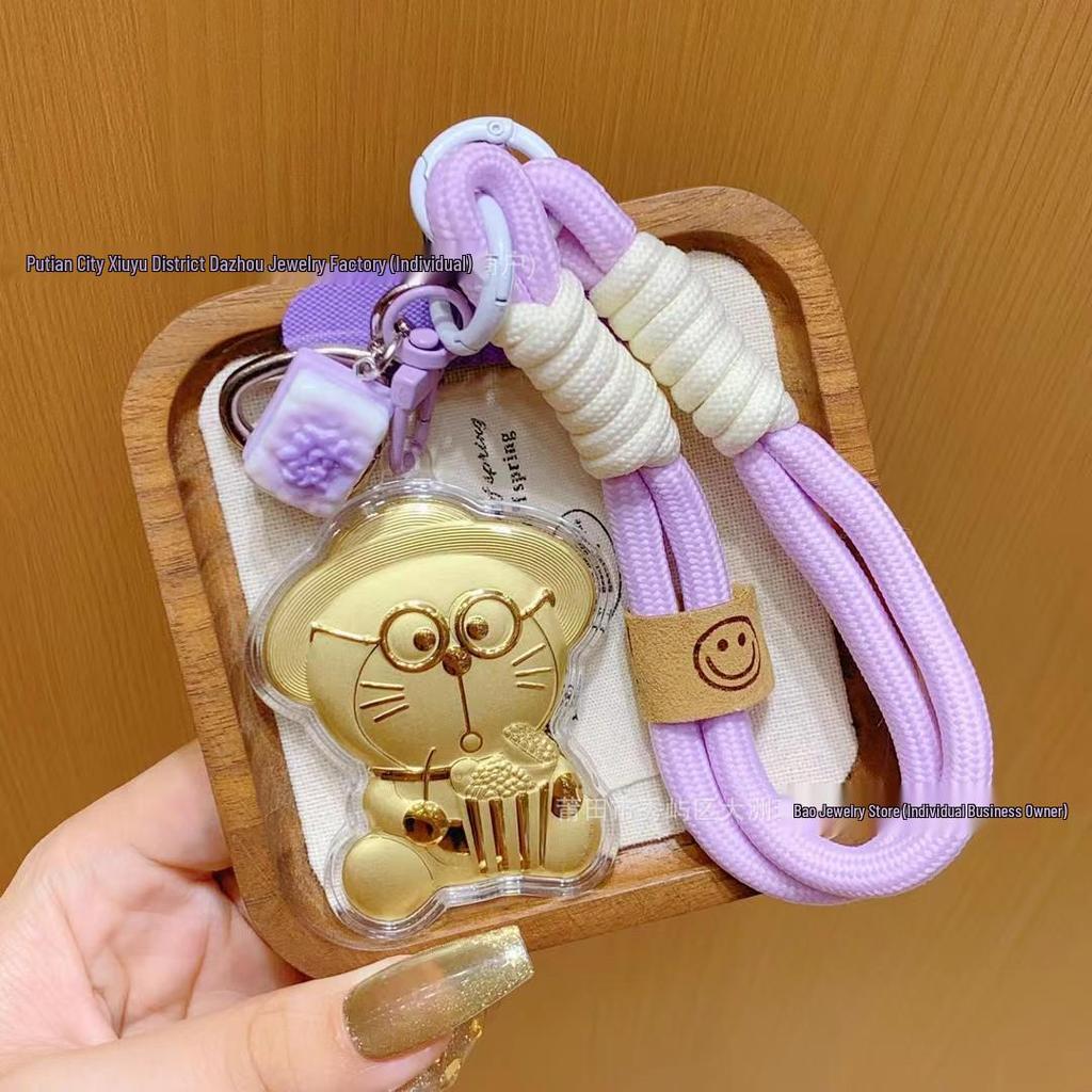 Shuibei 999 Feingold Cartoon Handy-Anhänger & Schlüsselanhänger, 20mg