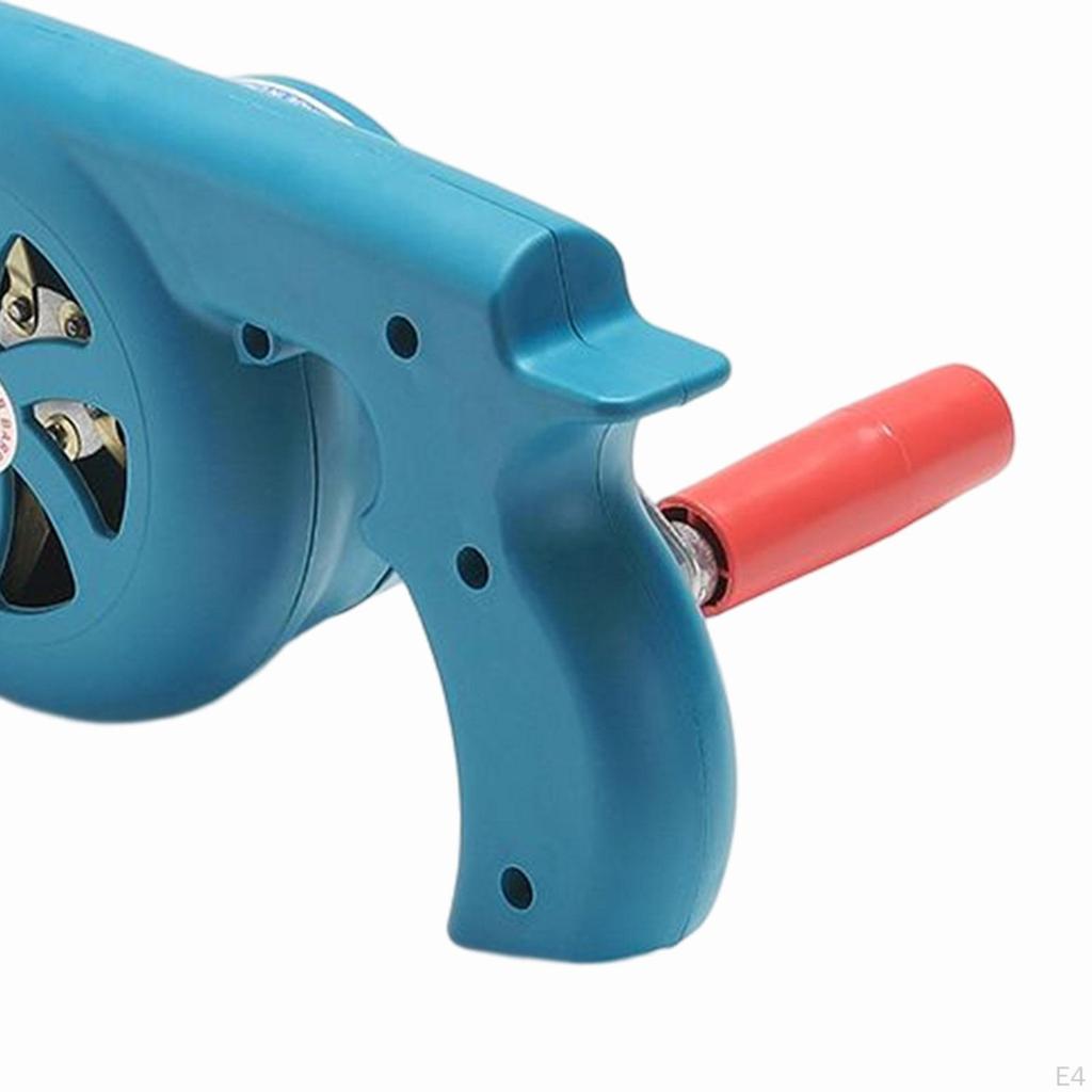 Barbeque Air Blower Grill Blast Camping Stove Accessories, Hand Crank BBQ Fan Handheld