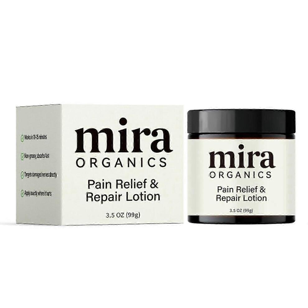 99G Mira Pain Relief Lotion, Professional Skin Repair Cream, Mira Organics Cream,Natural Botanical Blend for All Skin Types