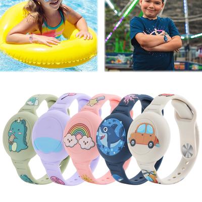 Cartoon Wristband Silicone Lightweight GPS Tracker Holder Toddler Holder Wristband for AirTag