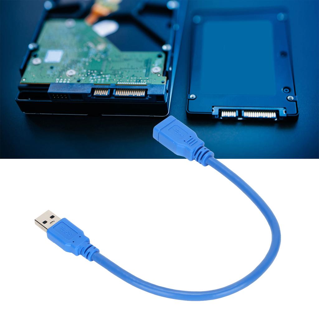 Data Line Male to Female USB 3.0 Extension Cable for Hard Disk Box Printer Equipment Connection