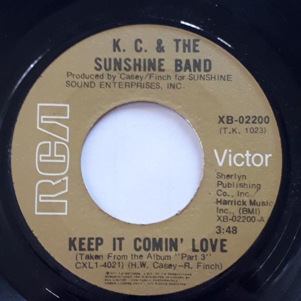 

7inch Record K.C. THE SUNSHINE BAND Keep It Comin Love XB02200 RCA VICTOR 1977 Canada SoulFunk Used