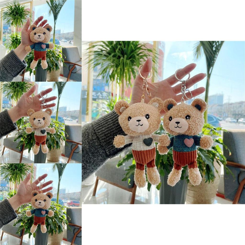 Love Teddy Bear Plush Pendant Adorable Mini Toy Keychain For Birthday Valentine's Day And More!