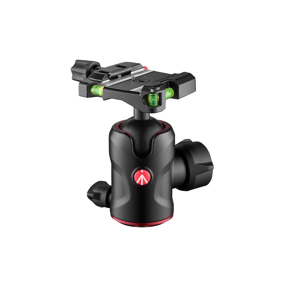 Manfrotto MH496 Aluminum Ball Head with Q6 Center Ball Maximum Payload Capacity Head, 10kg, Arca-Swiss Compatible, MH496-Q6