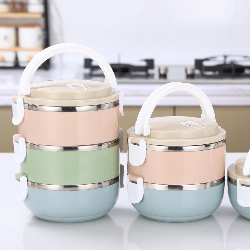 304 Stainless Steel Multi-Layer Lunch Box with Sealed Lid - Ideal Bento or Food Storage Container