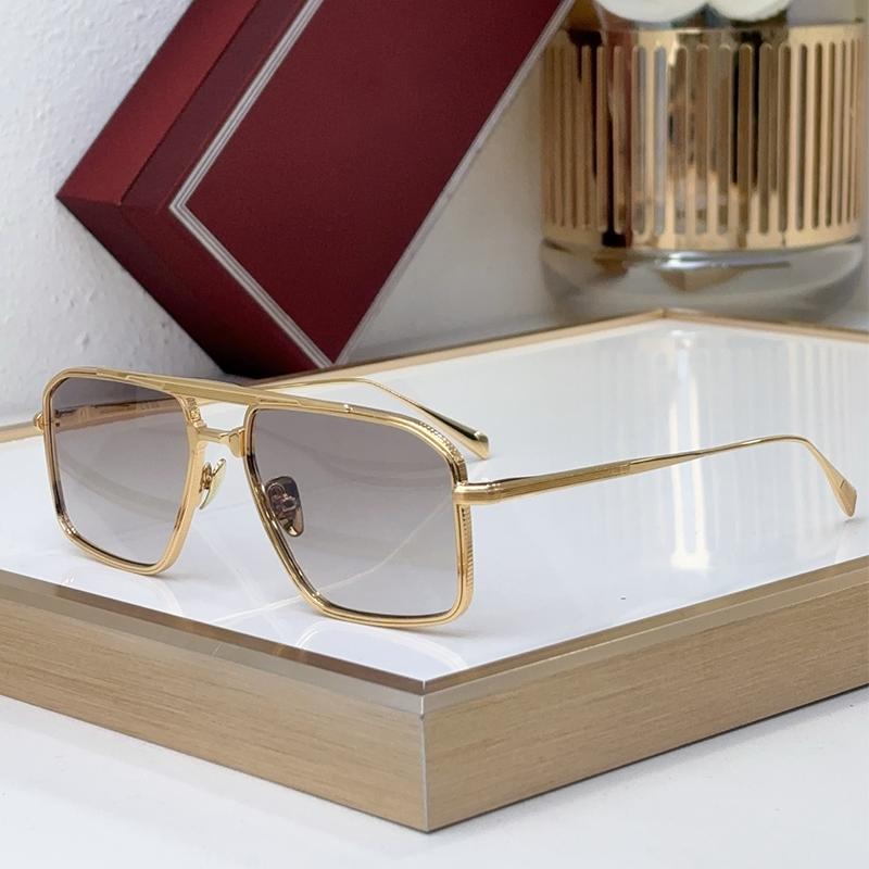 Men's Fashionable High Street Gold Pilot Sunglasses EARL Classical Top Quality Double Bridge Alloy Solar Glasses Male