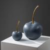 Resin Apple Ornaments Simulated Fruit Sculpture Blue Apple Lucky Fruit Decorative Figurines Home Decoration Accessories