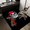 1 Stück Piratenkopf Teppich, Büroteppich Außenmatte Heimdekoration Bereichsteppich Festival
