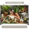 2D Wellness Spa Backdrop, Relaxing Massage Photography Background