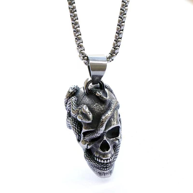 Men's Necklace Personality Retro Trend Hip Hop Rock Street Punk Style Viking Necklace