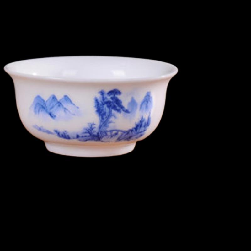 

ZISIZ Blue and White Porcelain Tea Cup