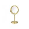 Miroir - WADIGA - Double Face - Métal Doré - Grossissant X5 - 25cm De Diamètre