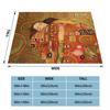 Tree Of Life Stoclet Frieze Gustav Klimt Blankets Fleece Novelty Warm Throw Blanket for Bedspread Autumn/Winter
