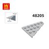 Non-Toxic 50Pcs/Lot 48205 4X6 Wedge Right Plate Building Blocks Moc Classic Accessories Compatible With Brick Toys Children Gift Box