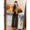 Blue Straight-Leg Jeans for Women, Summer New Style, Plus Size, High-Waisted, Stretchy, Slimming, Cropped Wide-Leg Pants for Pear-Shaped Body