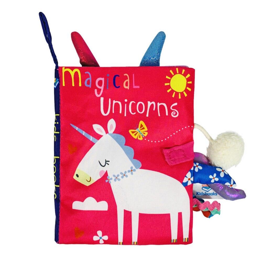0-36M Baby Early Learning Toy Tail Cloth Book Parent-child Interactive Sound Paper Puzzle Cloth Book Rattle