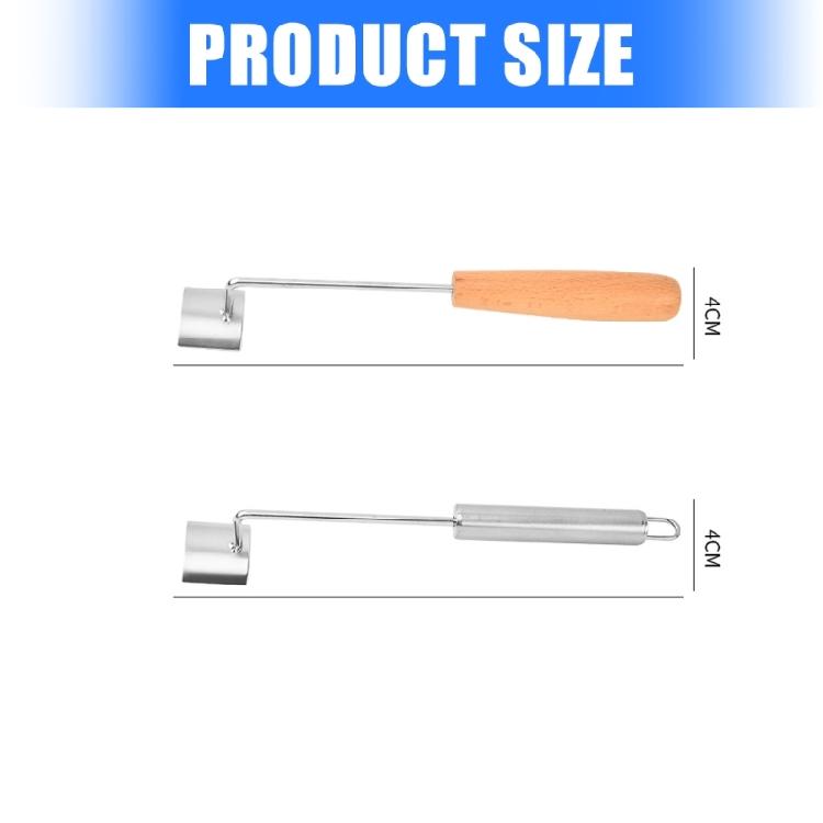 Ergonomic Corn Stripping Tool Stainless Steels Construction Smooth Peeling Corn Peeler Comfortable Wooden Handle