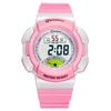 high quality Children's Boys' Sports Electric watch 30M Waterproof LED Alarm Clock Student Kids Girls' Pink Fashion Cute Watches