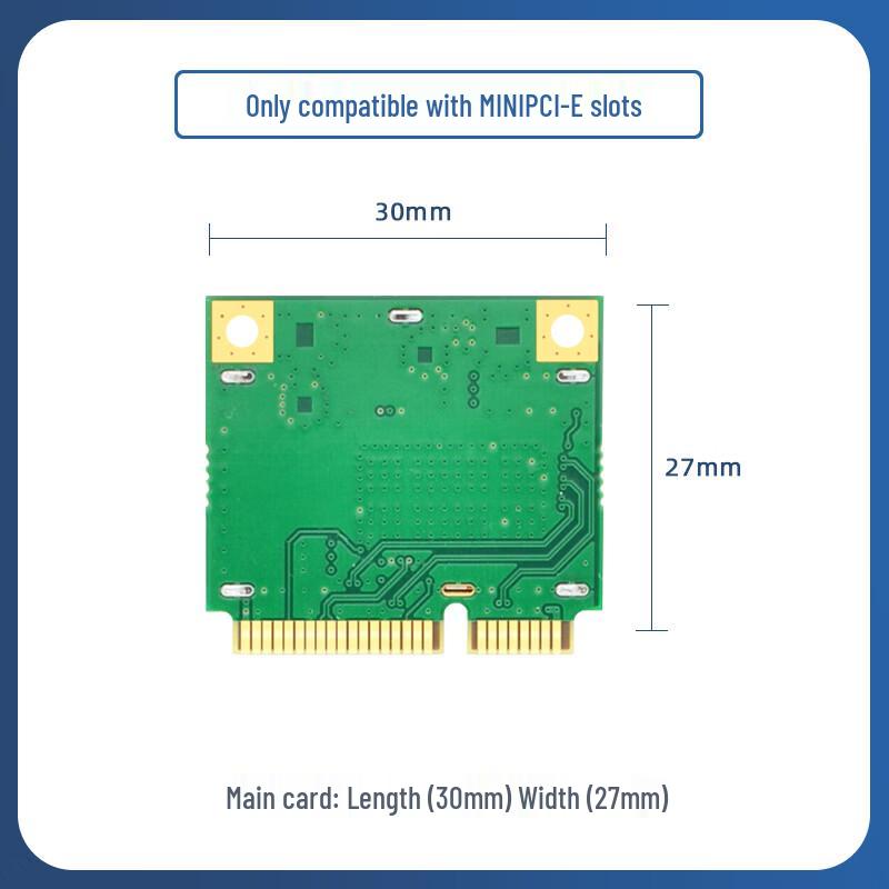 EB-LINK Intel AX210 WiFi 6E Bluetooth 5.2 Mini-PCIe Laptop Wireless Card (CN version)