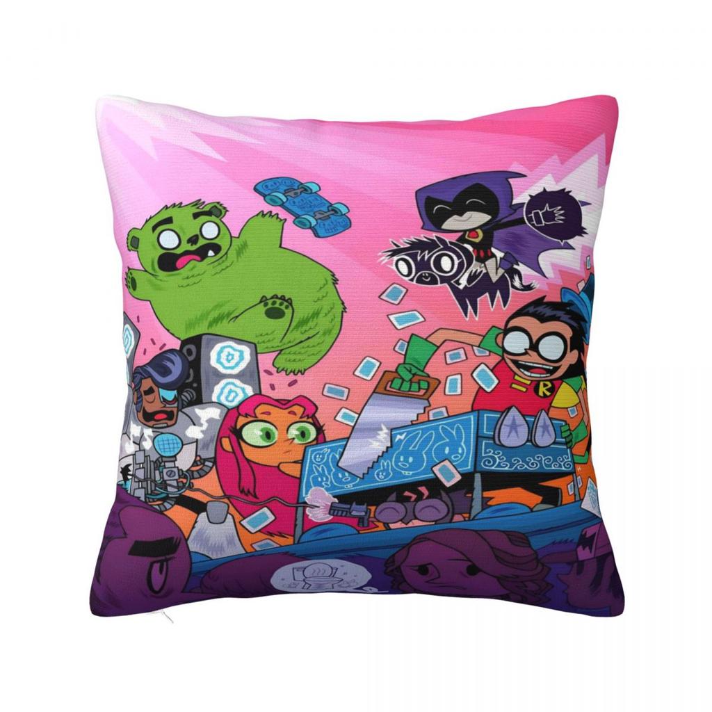 Pillow Cover Cartoon Go Custom DIY Cushion Cover T-Teen Fashion Pillow Case For Office Car Home Decorative Pillowcases