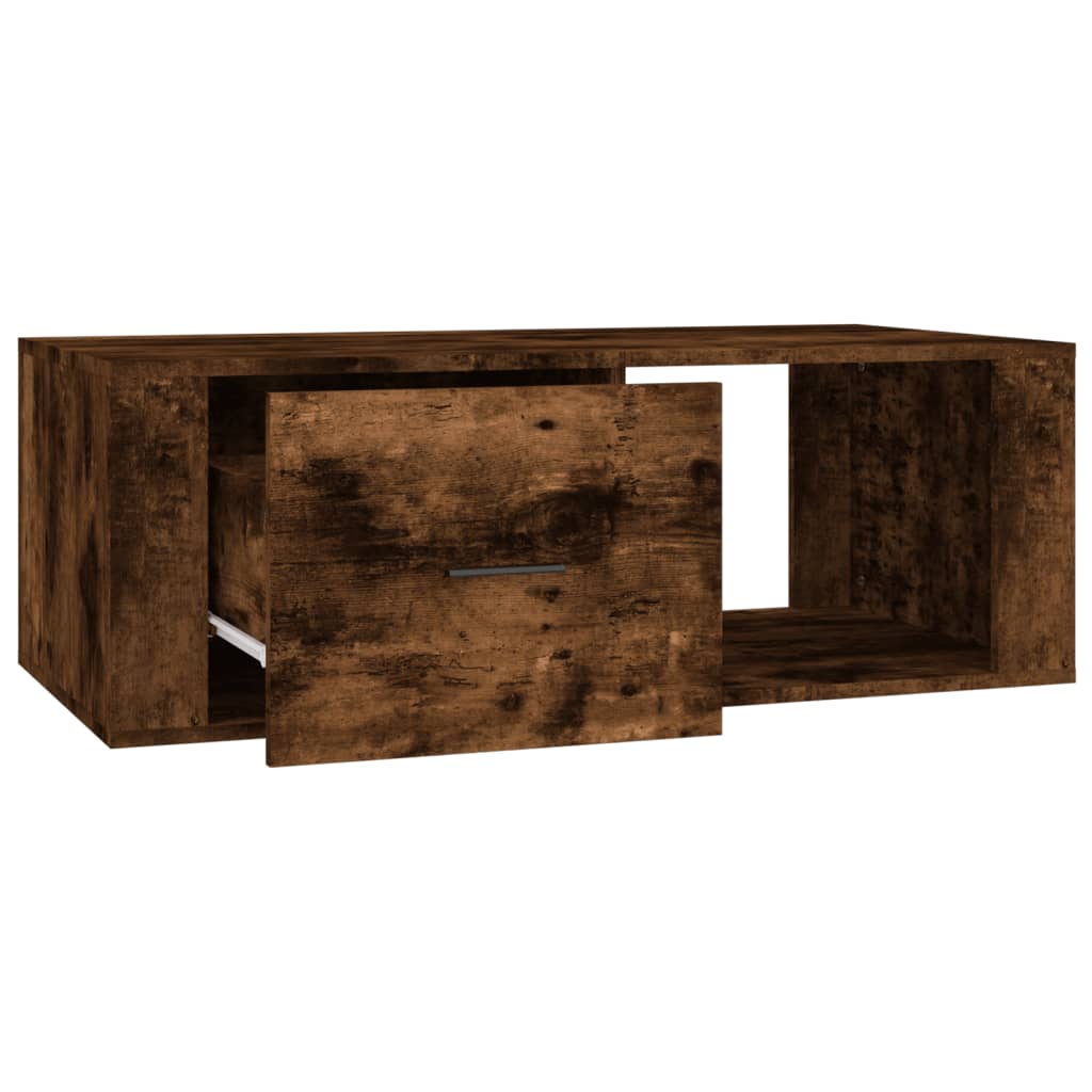 Coffee Table Smoked Oak 100x50.5x35 cm Particleboard