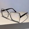 New Oversized Square Eyeglasses Trendy Blue Light Blocking Spectacles Ins Stylish Brand Designer Computer Eyewear