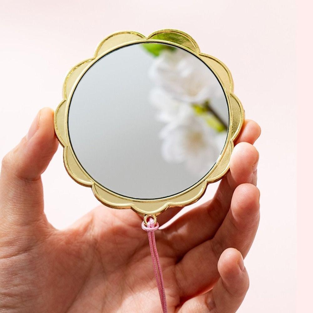 Tassel Chinese Style Mirror Copper Vanity Mirror Portable Vintage Mirror Makeup