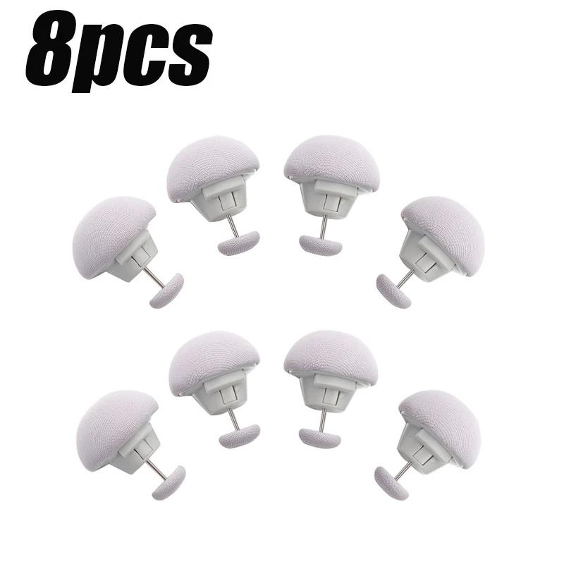 8pcs Mushroom Quilt Holder Macaron Non-slip Quilt Blanket Clip One Key To Unlock Blankets Cover Fastener Clip Holder Bed Sheet