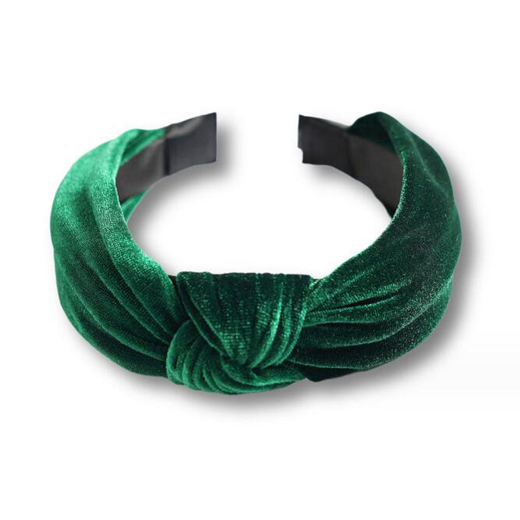 PROLY New Fashion Headband For Women Classic Canary Velvet Center Knot Casual Hairband Winter For Adult Turban Hair Accessories